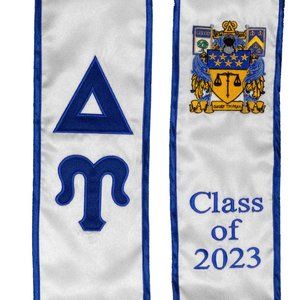 Delta Upsilon class of 2025 Graduation Stole Sash
